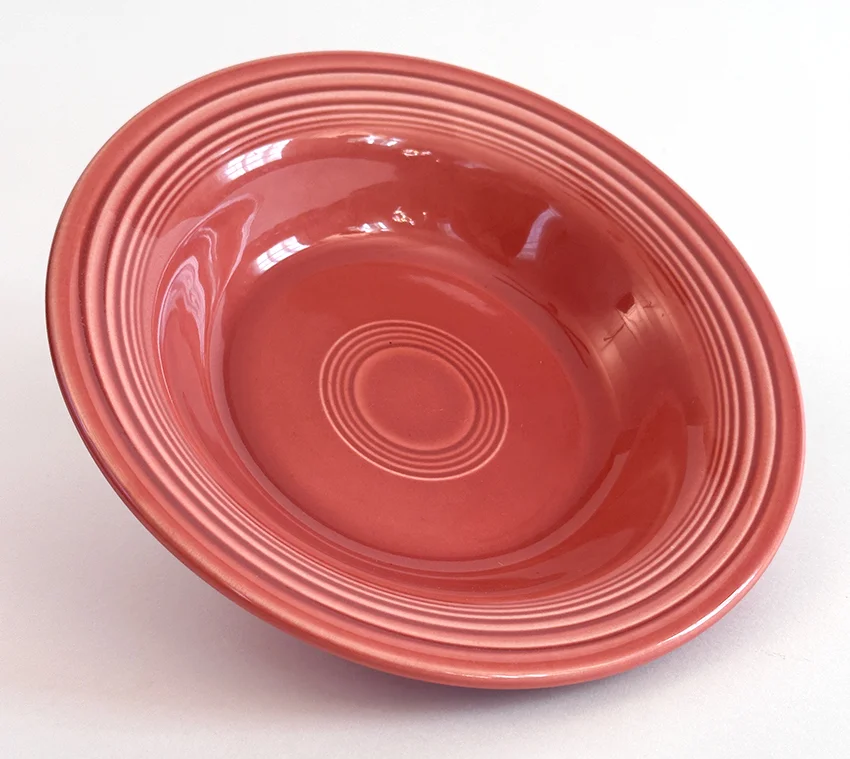 Rose vintage fiestaware deep plate