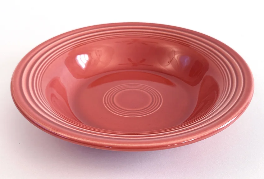 Rose vintage fiestaware deep plate