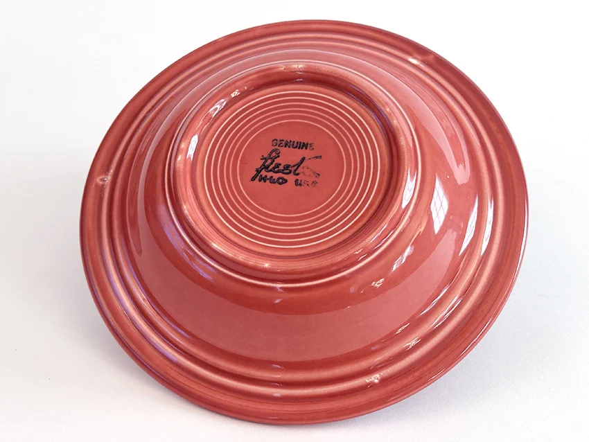 Rose vintage fiestaware deep plate