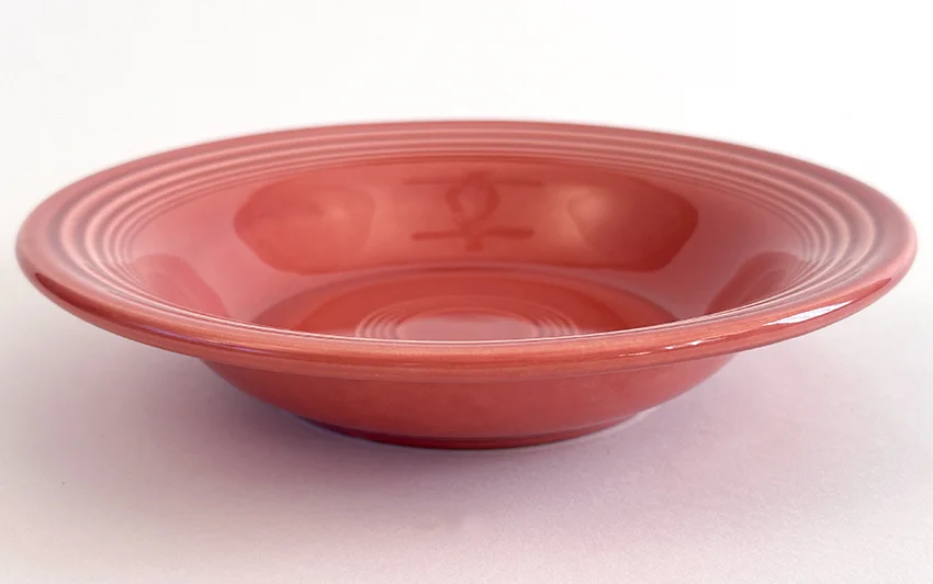 Rose vintage fiestaware deep plate