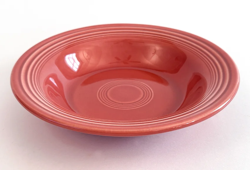 Rose vintage fiestaware deep plate