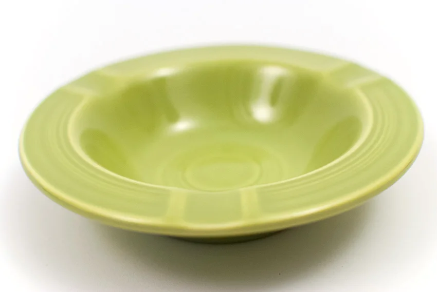 chartreuse vintage fiestaware ashtray marked genuine fiesta usa for sale