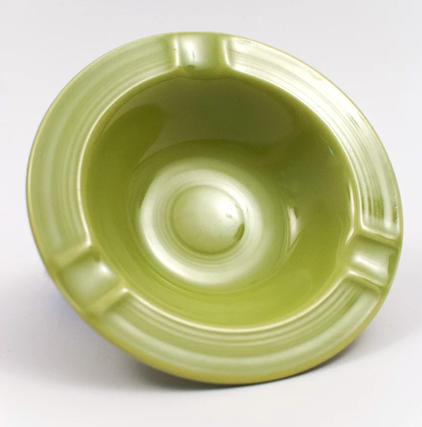 chartreuse vintage fiestaware ashtray marked genuine fiesta usa for sale