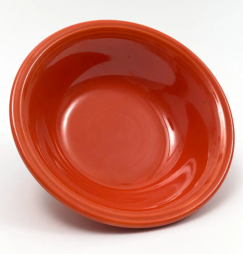 red fiesta ironstone mango soup cereal bowl
