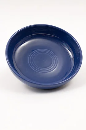 Vintage Fiesta Blue Dessert Bowl Original Cobalt Blue Fiestaware Pottery