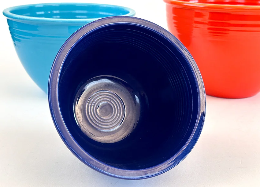 cobalt blue vintage fiesta number 3 mixing bowl for sale