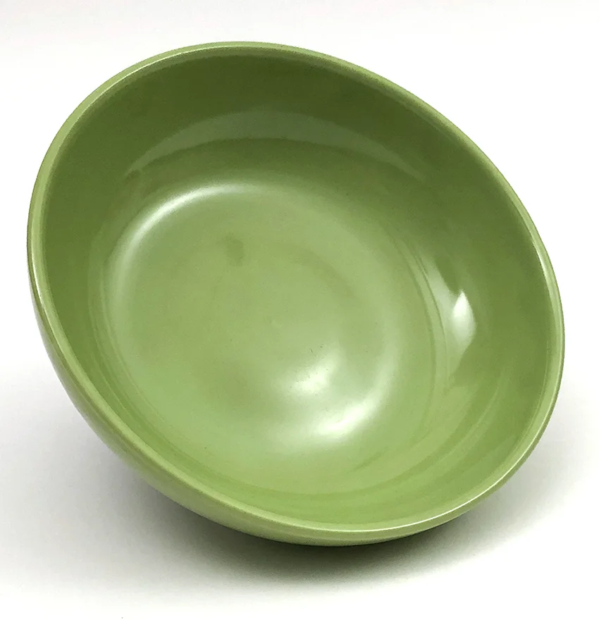 1950s chartreuse green harlequin individual salad bowl