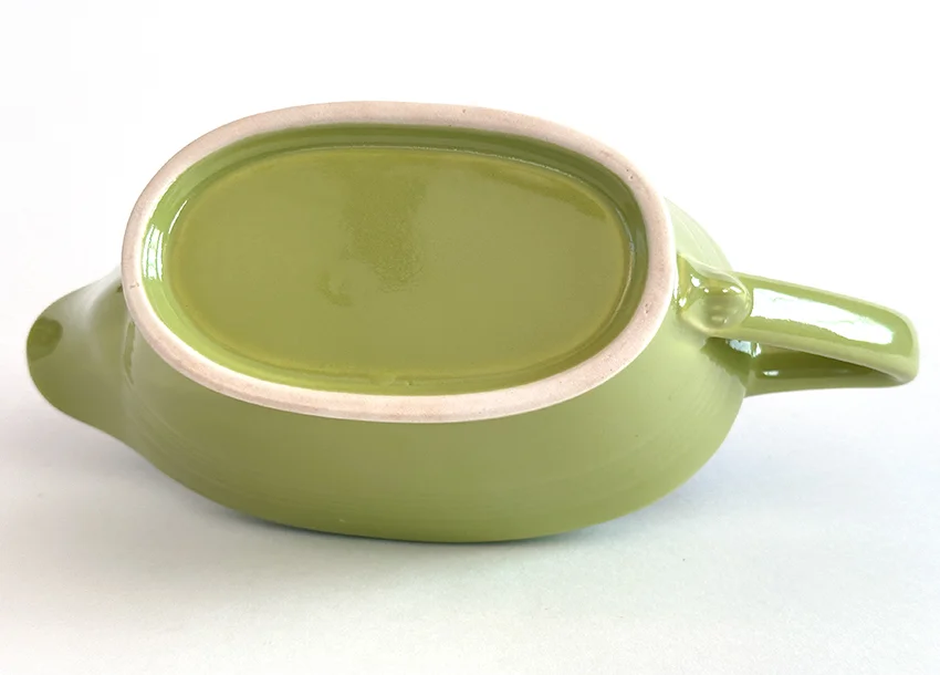 1950s Chartreuse Harlequin sauce boat vintage Homer Laughlin Woolworths 1940s 1950s tableware