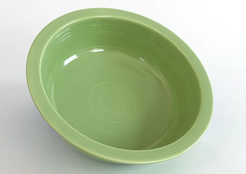 Chartreuse vintage fiestaware round vegetable nappie bowl