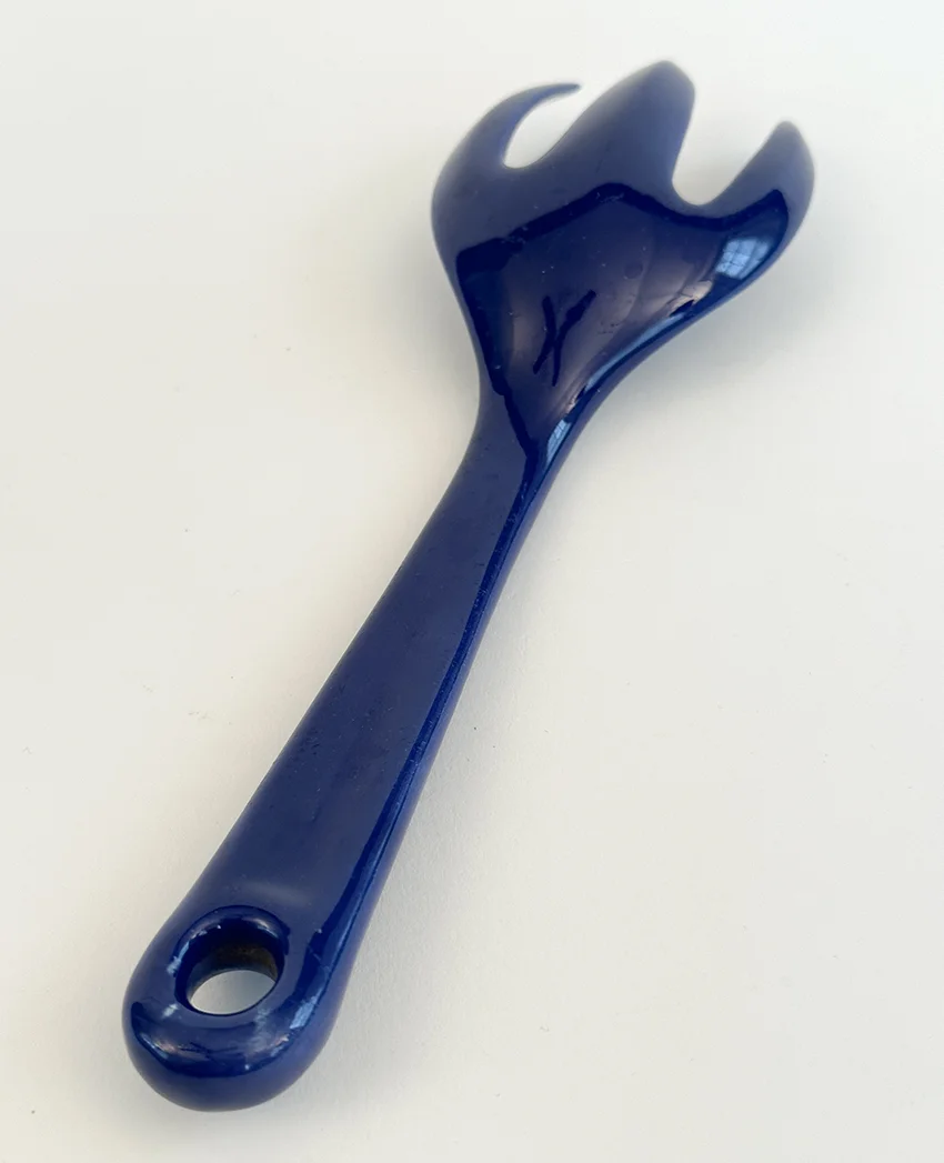 cobalt blue fiesta kitchen kraft fork