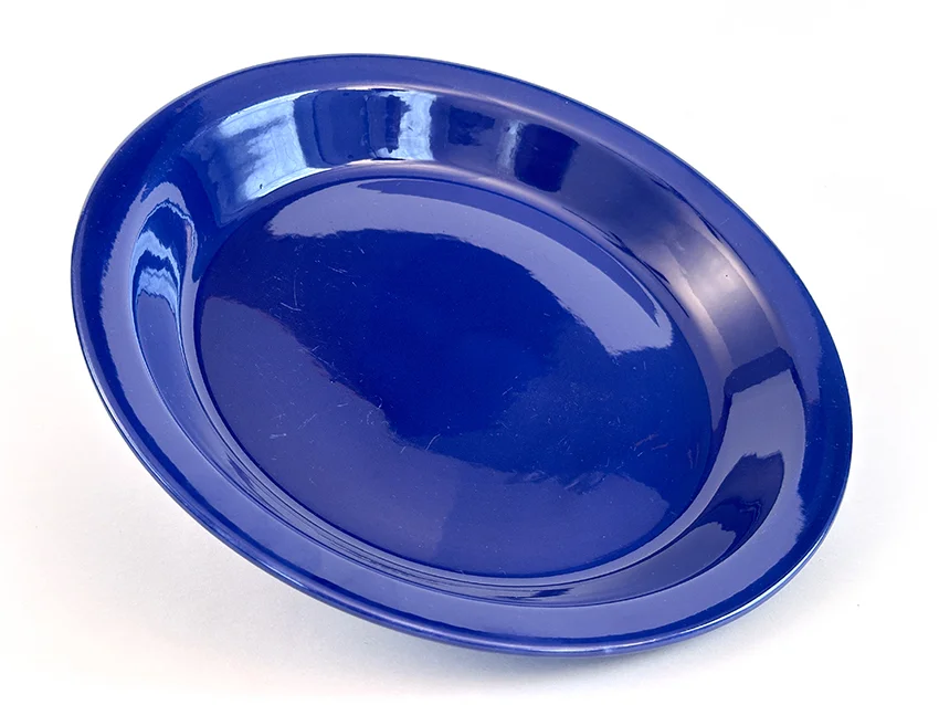 cobalt blue vintage fiesta kitchen kraftlarge pie plate