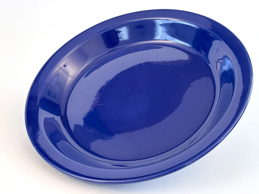 cobalt blue vintage fiesta kitchen kraftlarge pie plate