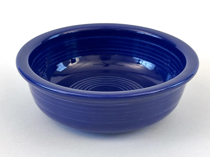 Cobalt blue vintage fiesta fruit bowl for sale