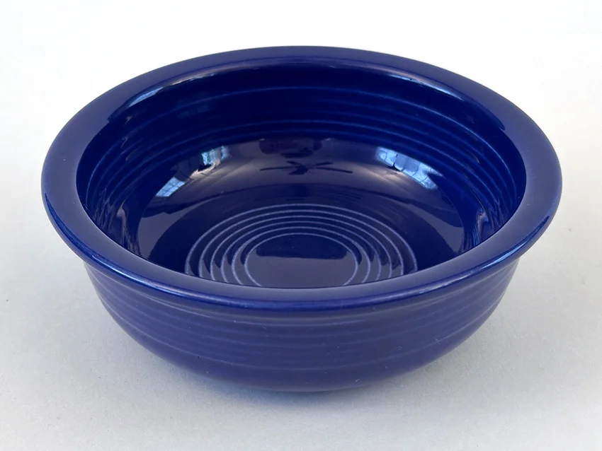 Cobalt blue vintage fiesta fruit bowl for sale