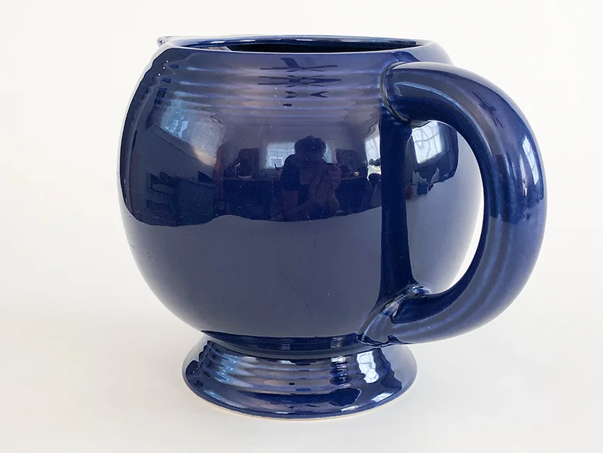 cobalt blue vintage fiesta ice lip pitcher for sale