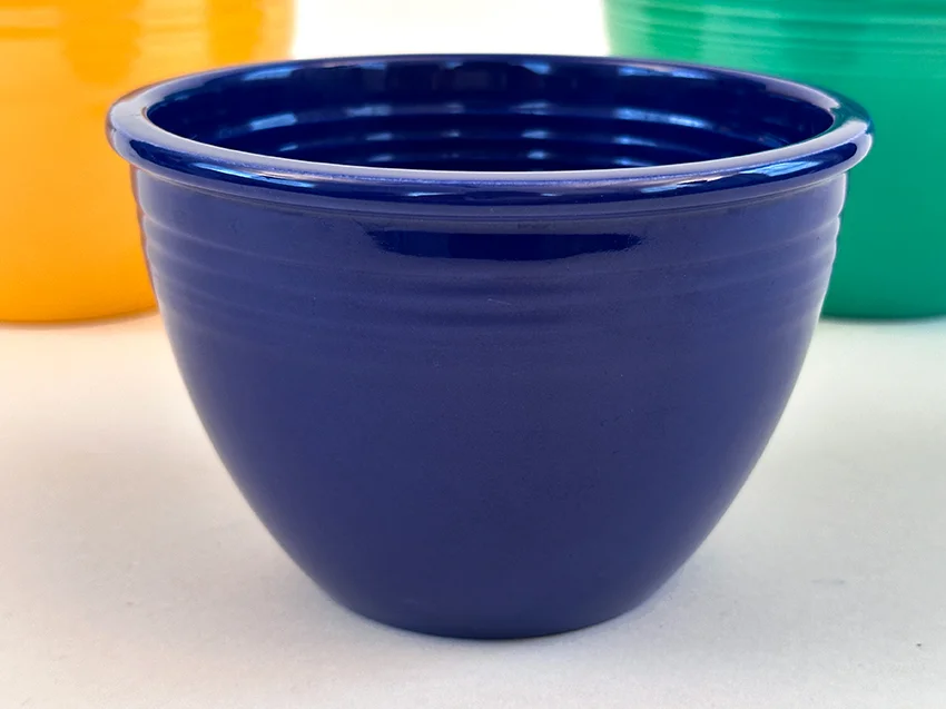 Cobalt Blue fiesta mixing bowl number two size with inside bottom rings for sale