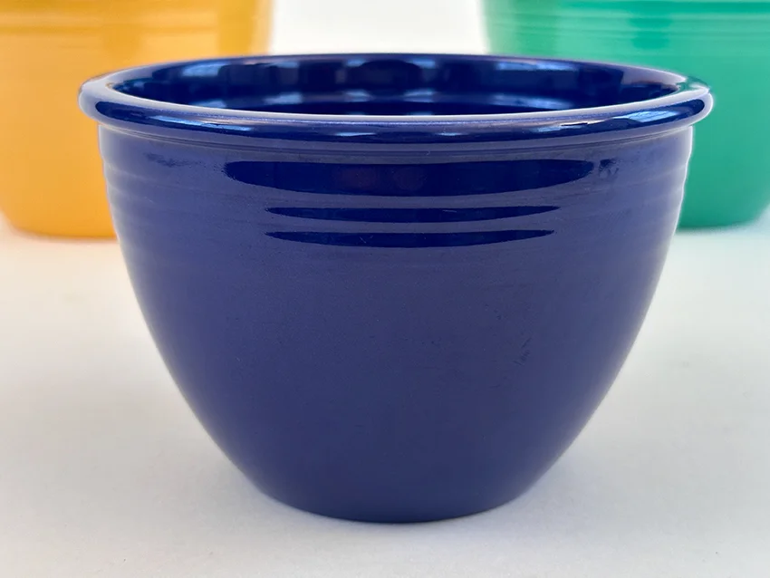 Cobalt Blue fiesta mixing bowl number two size with inside bottom rings for sale