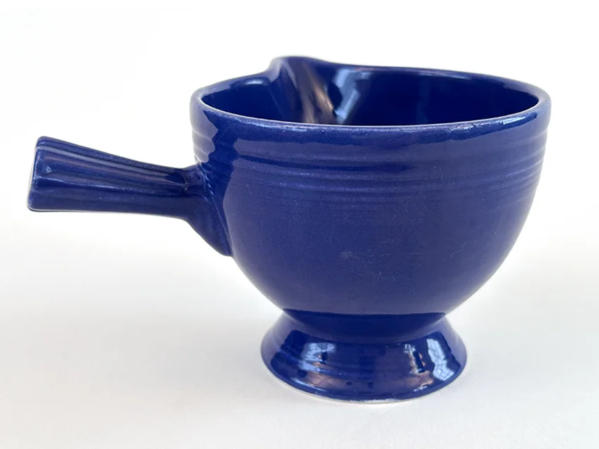 cobalt blue vintage fiestaware stick handled creamer for sale