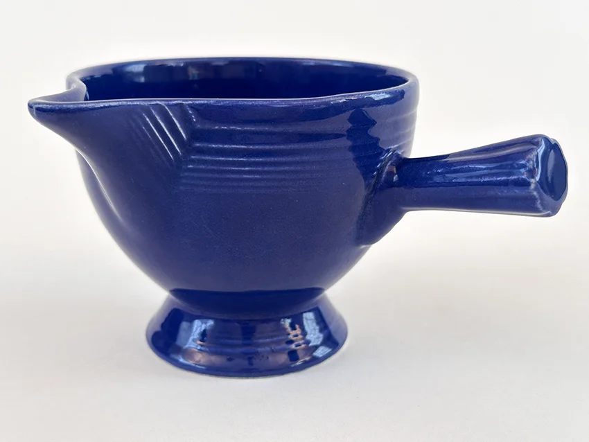 cobalt blue vintage fiestaware stick handled creamer for sale