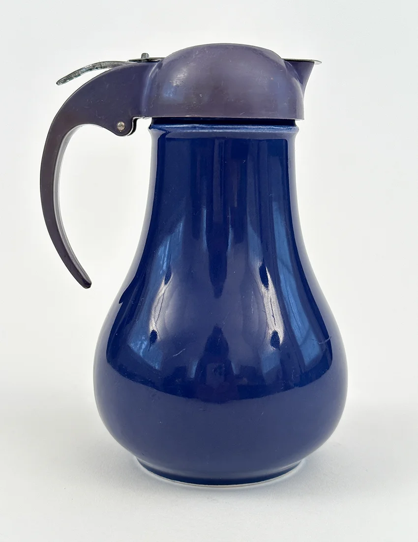 cobalt blue vintage fiestaware syrup pitcher for sale