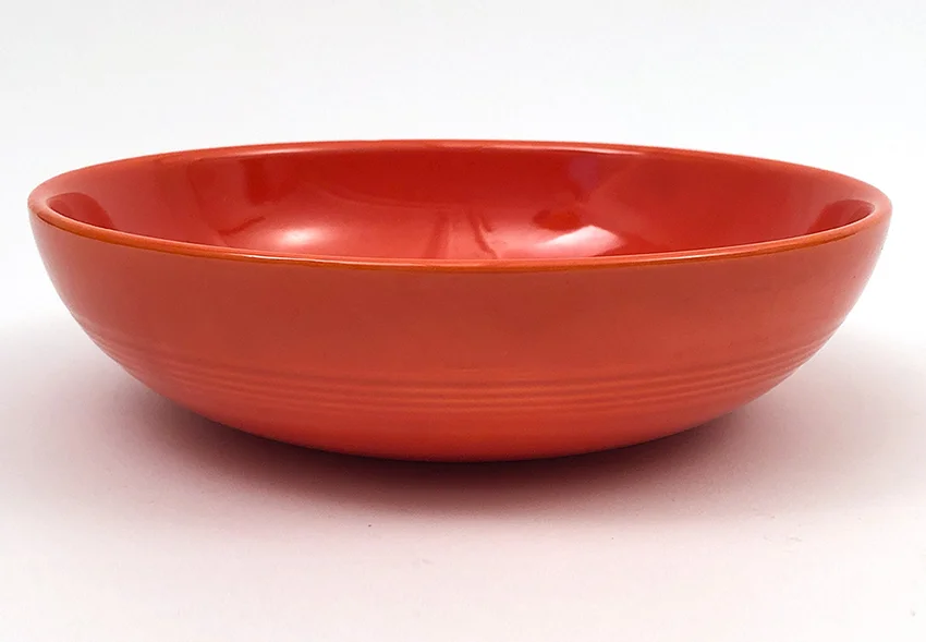 red vintage harlequin individual salad bowl