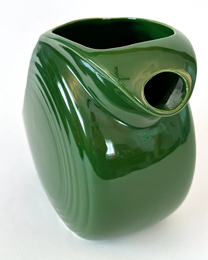 forest green 1950s vintage fiestaware color disk water pitcher