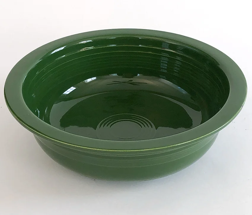Forest Green vintage fiestaware round vegetable nappie bowl