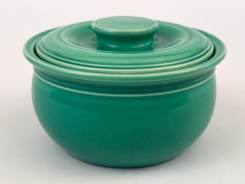 green vintage fiesta kitchen kraft individual covered casserole