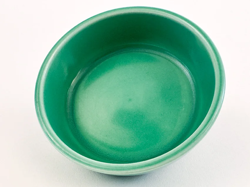 green vintage fiestaware relish tray center insert