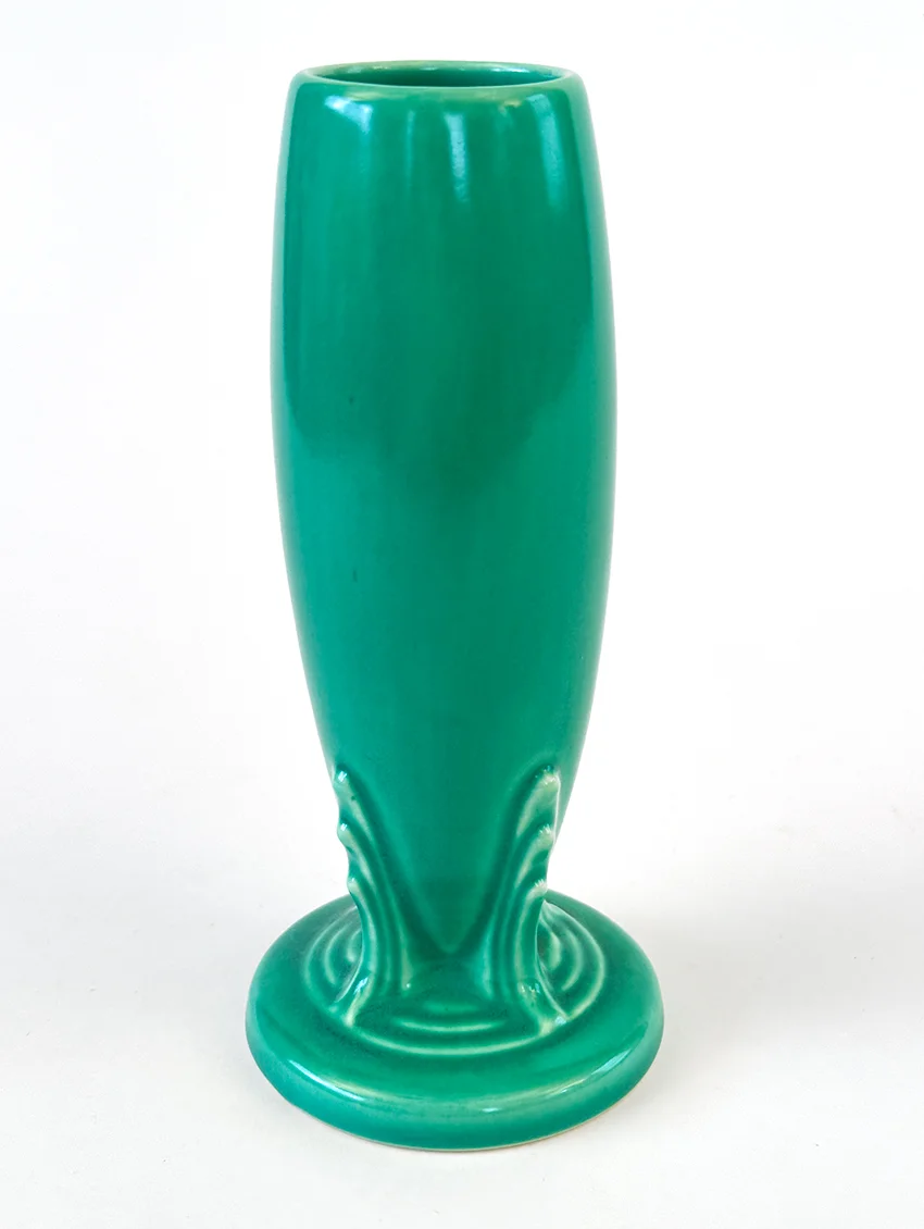 green vintage fiesta bud vase for sale