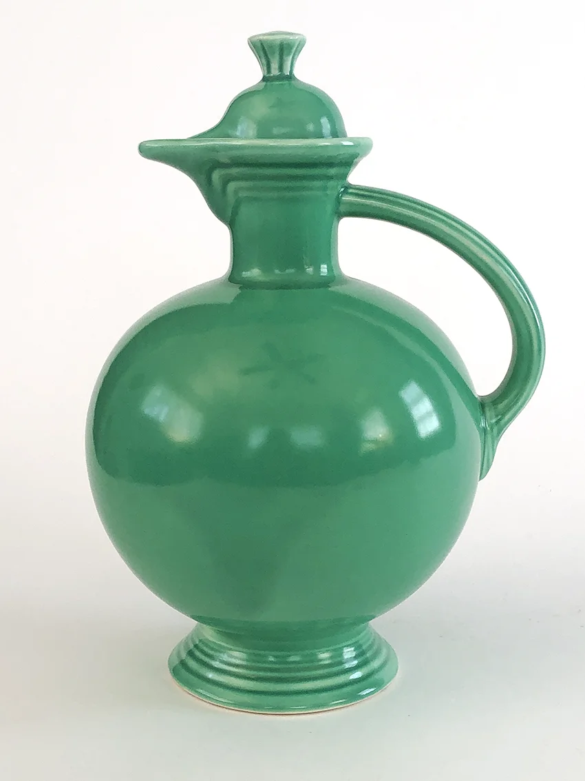 original green vintage fiestaware carafe for sale
