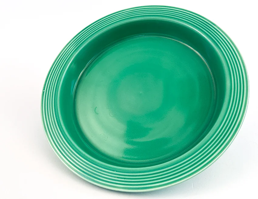 Green vintage fiestaware relish tray base for sale