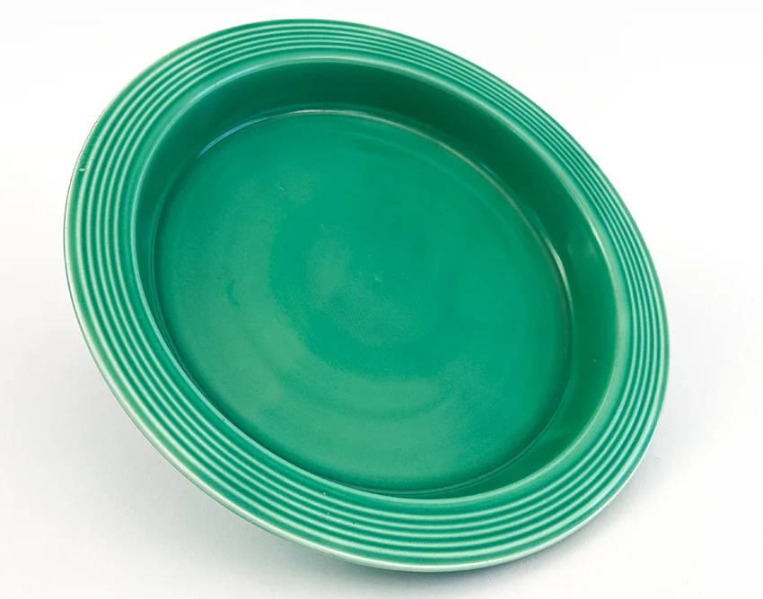 Green vintage fiestaware relish tray base for sale