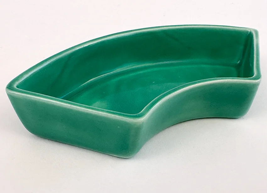 green vintage fiestaware double marked relish tray side insert