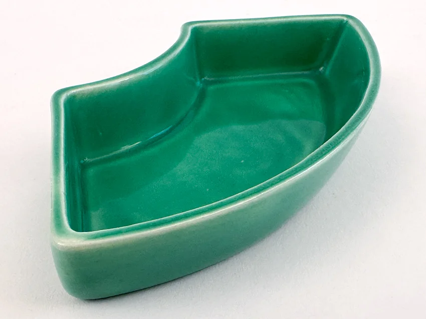 green vintage fiestaware double marked relish tray side insert