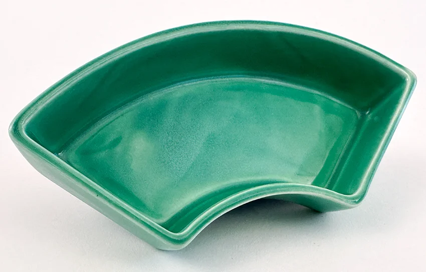 green vintage fiestaware double marked relish tray side insert