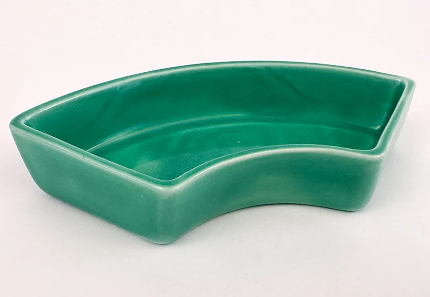 green vintage fiestaware double marked relish tray side insert