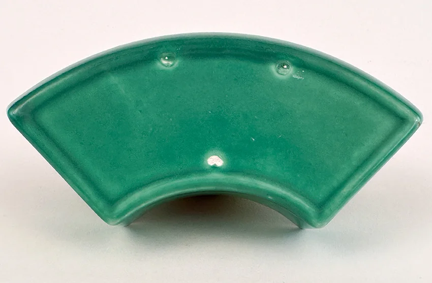 green vintage fiestaware unmarked relish tray side insert