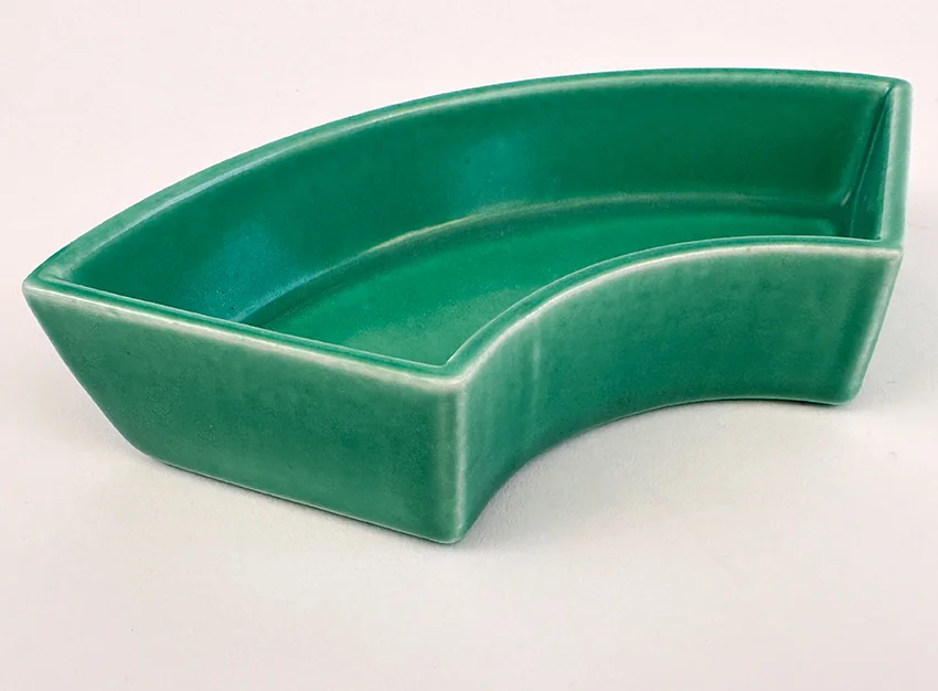 green vintage fiestaware unmarked relish tray side insert