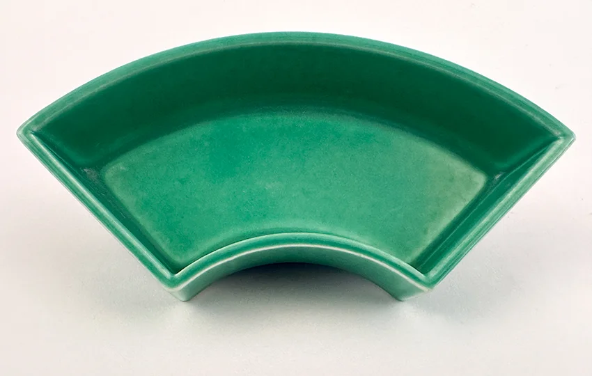 green vintage fiestaware unmarked relish tray side insert