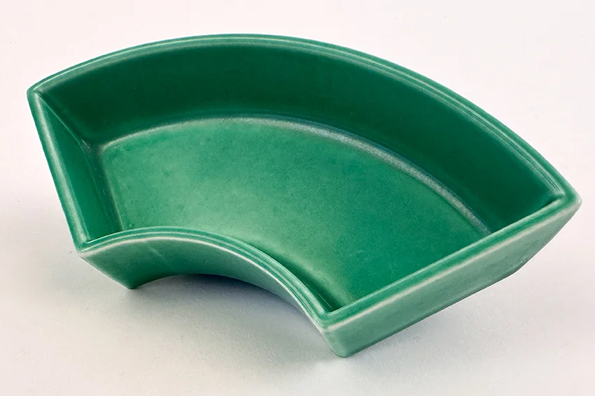 green vintage fiestaware unmarked relish tray side insert