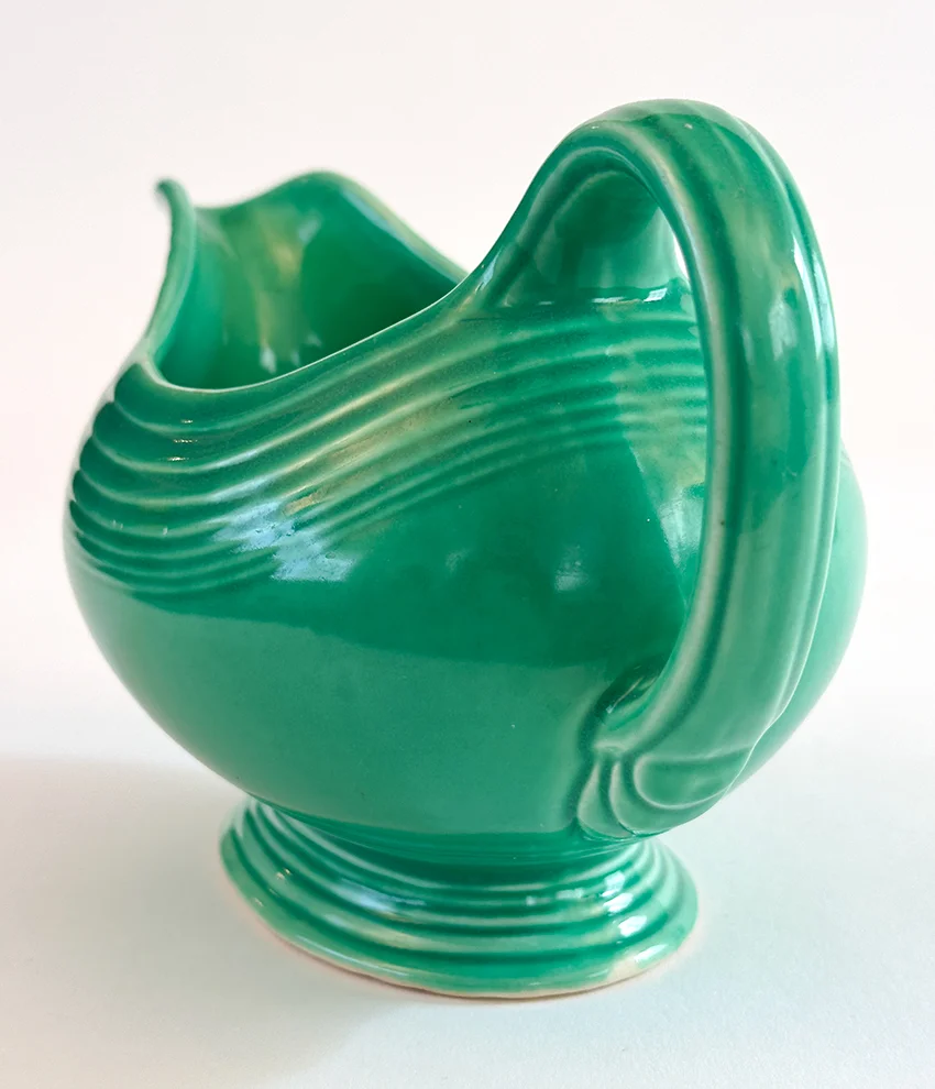 green vintage fiestaware sauce gravy boat for sale