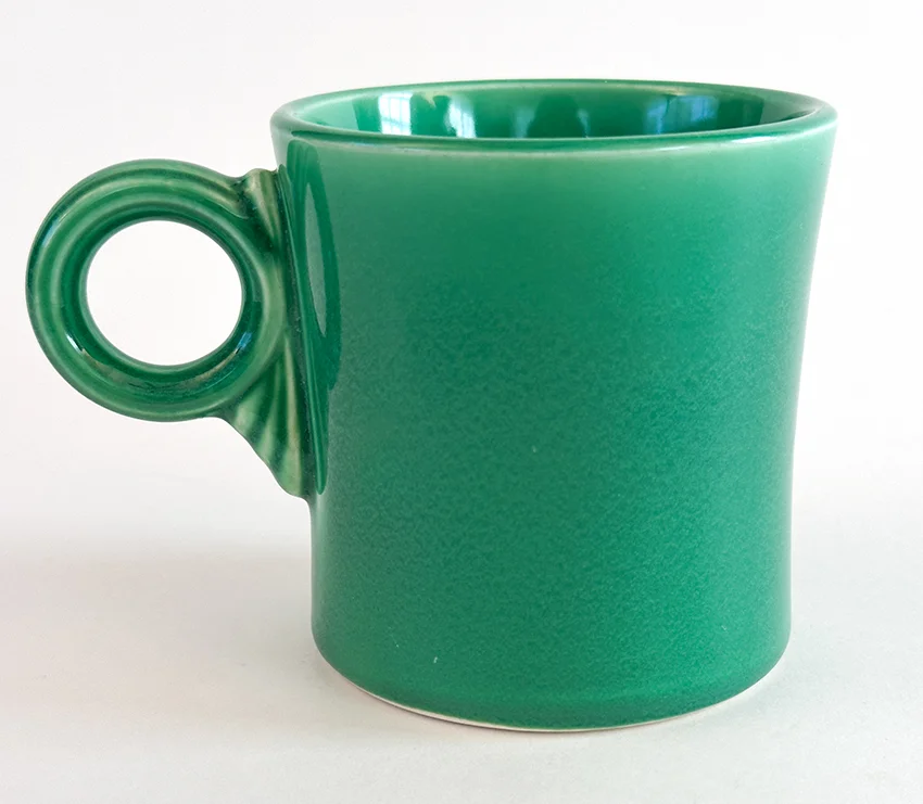 original green vintage fiestaware tom and jerry mug