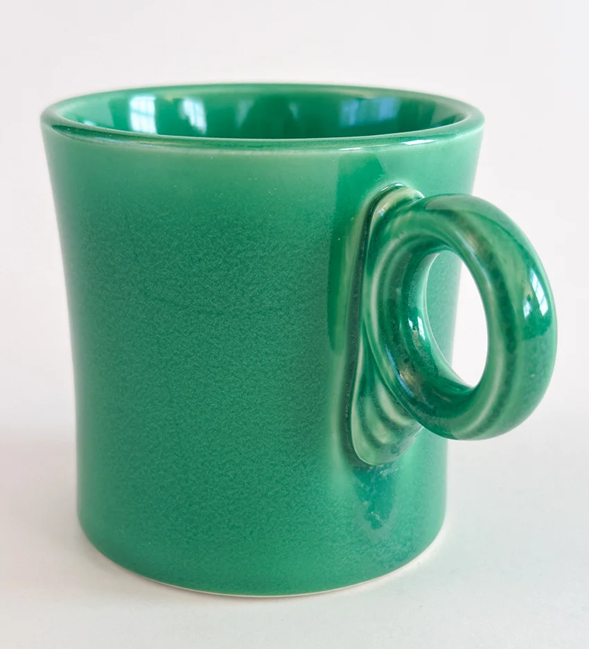 original green vintage fiestaware tom and jerry mug