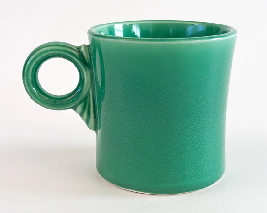 original green vintage fiestaware tom and jerry mug