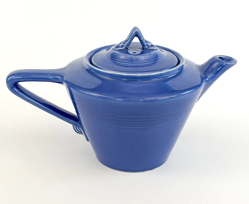 mauve blue harlequin teapot for sale