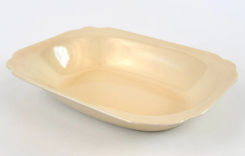 Early Version Ivory Riviera  Oval Baker with Straight Sides vegetable bowl