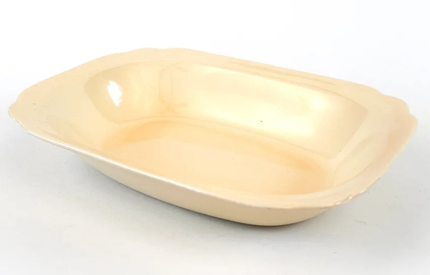 Early Version Ivory Riviera  Oval Baker with Straight Sides vegetable bowl