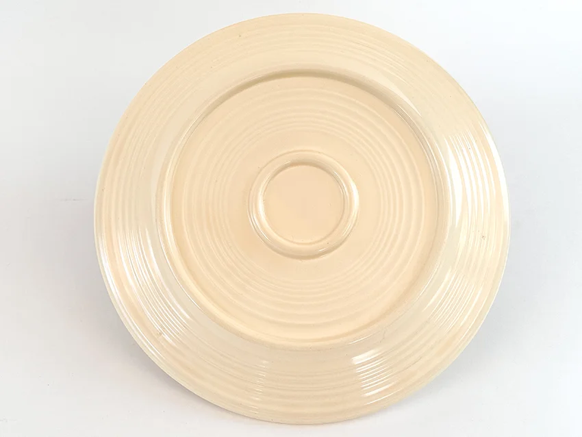 ivory vintage fiestaware 12 inch divided compartment plate for sale