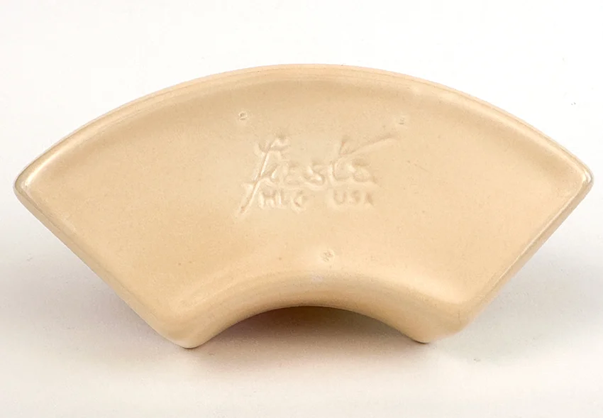 ivory vintage fiestaware  relish tray side insert